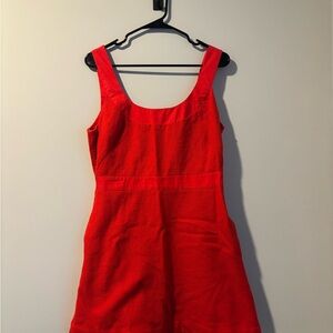 Anthropologie Maeve Bold Red Dress